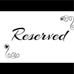 Reserved for Hilda Espinoza